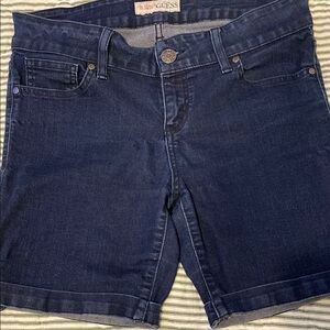 Guess Navy Blue Casual Denim Shorts